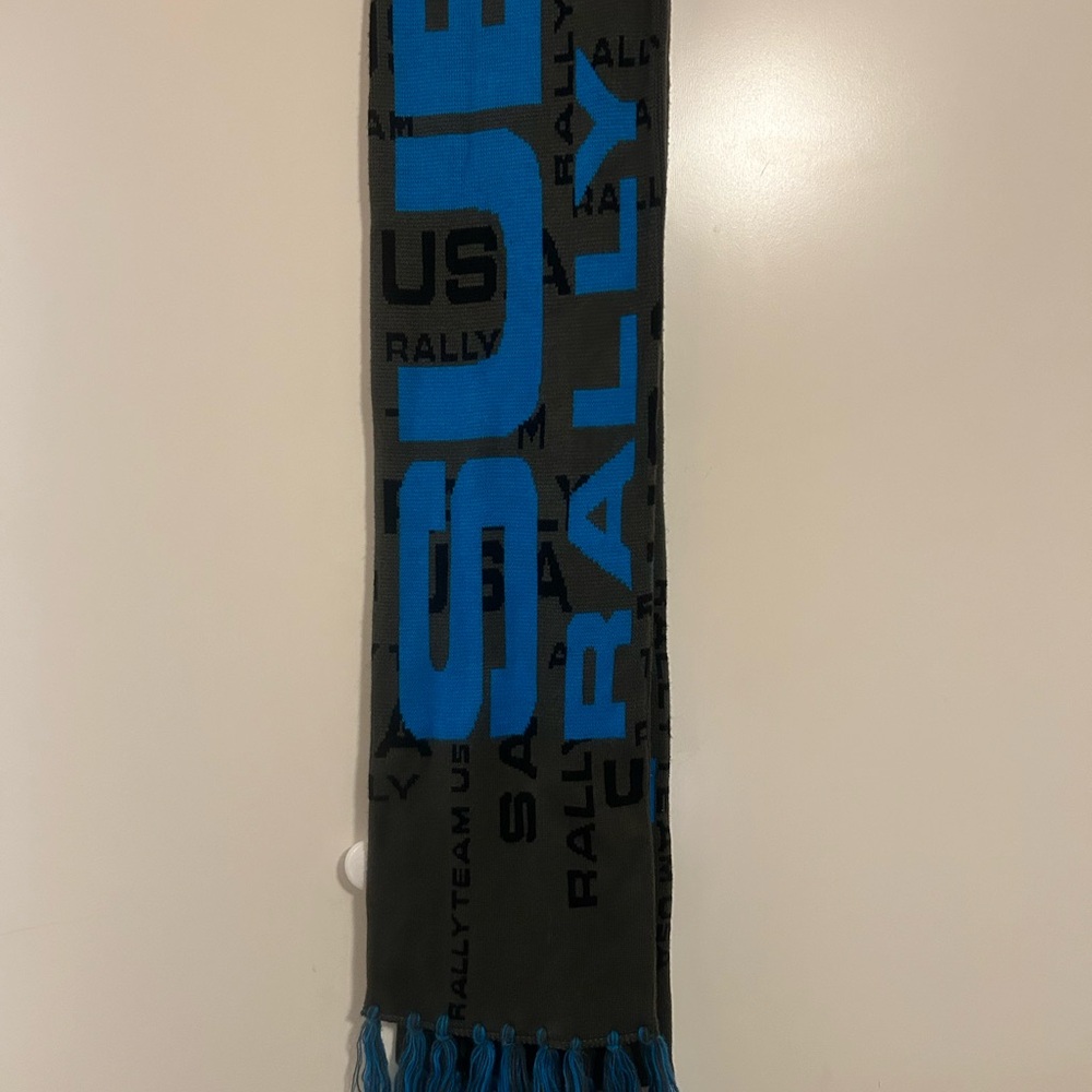 Blue and Gray Rally Team Scarf